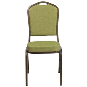 Moss Fabric Stacking Banquet Chair, Gold Frame - Premier Table Linens - PTL 