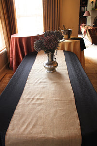 Natural 13" x 120" Havana Table Runner with Square ends - Premier Table Linens - PTL 
