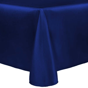 Navy 90" x 132" Rectangular Majestic Tablecloth - Premier Table Linens - PTL 