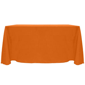 Orange 90" x 156" Rectangular Majestic Tablecloth - Premier Table Linens - PTL 