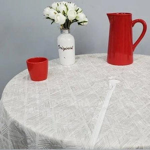 Outdoor Marilyn Geo Diamond Tablecloth With Umbrella Hole & Zipper - Premier Table Linens - PTL 