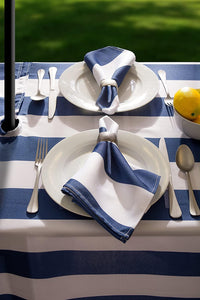 Outdoor Tablecloth With Umbrella Hole and Zipper - Premier Table Linens - PTL 