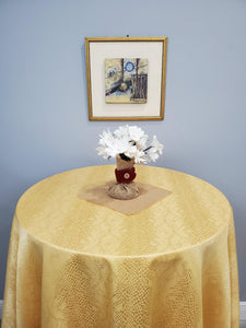 Outdoor Tablecloth With Umbrella Hole, Kenya Damask - Premier Table Linens - PTL 