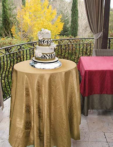 Outdoor Tablecloth With Umbrella Hole, Kenya Damask - Premier Table Linens - PTL 