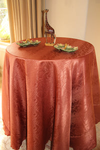 Outdoor Tablecloth With Umbrella Hole, Kenya Damask - Premier Table Linens - PTL 