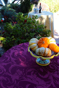 Outdoor Tablecloth With Umbrella Hole, Melrose Damask - Premier Table Linens - PTL 