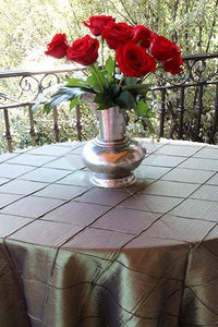 Oval Bombay Pintuck Tablecloth - Premier Table Linens - PTL 
