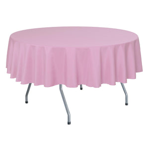 Pink Balloon 132" Round Poly Premier Tablecloth - Premier Table Linens - PTL 