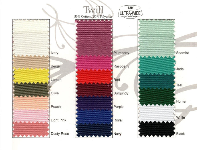 Dozen Poly Cotton Twill Placemats - Premier Table Linens - PTL 