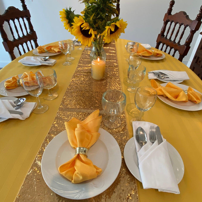 Poly Stripe Oval Fitted Tablecloth With Elastic - Premier Table Linens - PTL 