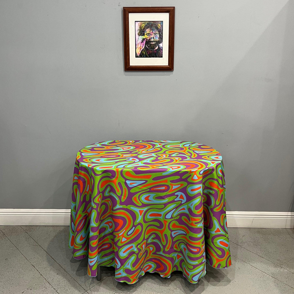 Psychedelic Table Oval Tablecloths, Psychedelic Tablecloth