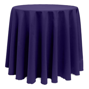 Purple 90" Round Poly Premier Tablecloth - Premier Table Linens - PTL 