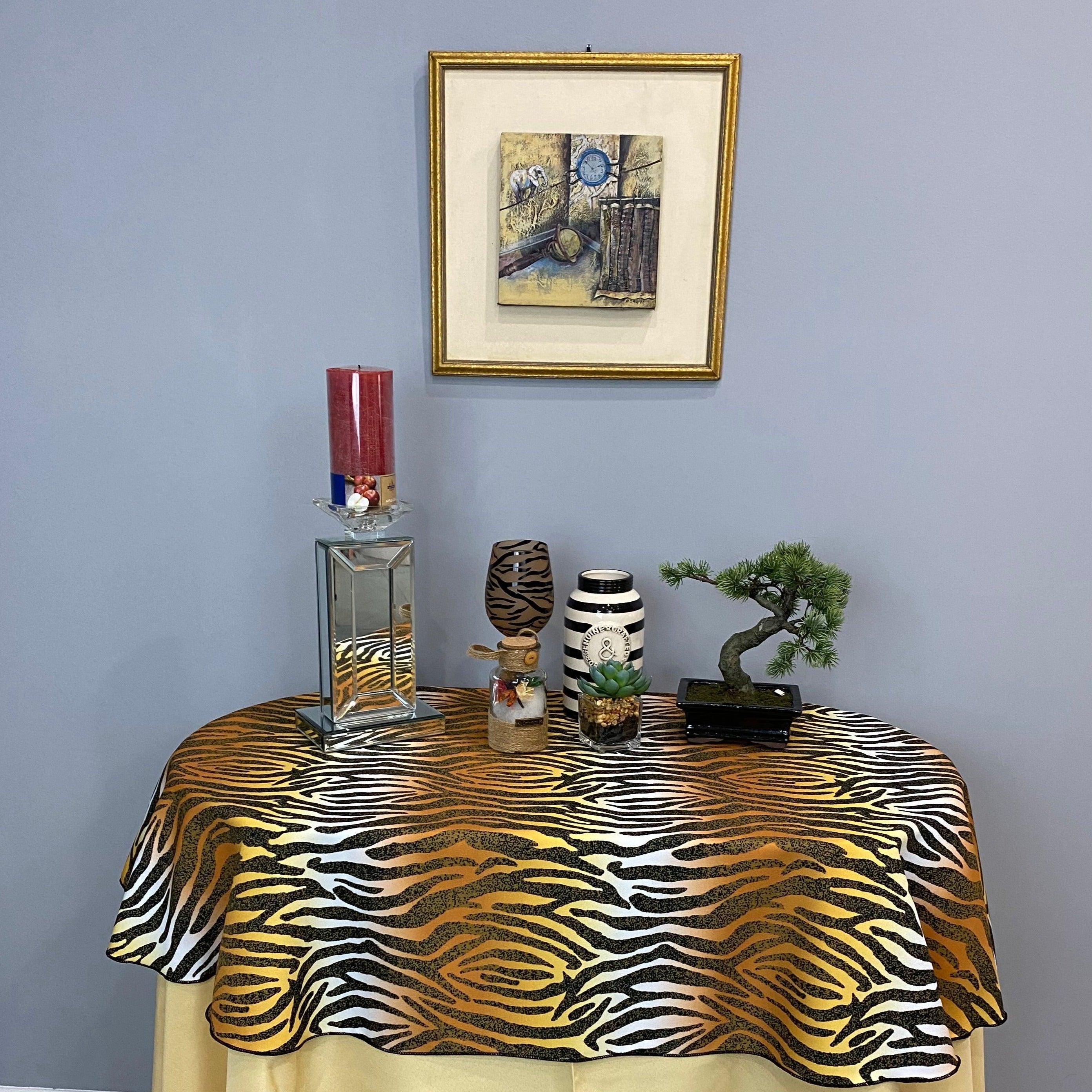 Animal Pattern Runners, Tablecloth Leopard Skin, Zebra Pattern Table outlet Runners, Table Napery Animal Skins, Dining Room Set, T03