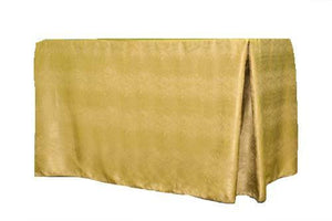 Rectangular Fitted Tablecloth Demo Height 36" & 42" Kenya Damask - Premier Table Linens - PTL 