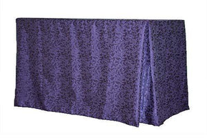 Rectangular Fitted Tablecloth Demo Height 36" & 42" Somerset Damask - Premier Table Linens - PTL 