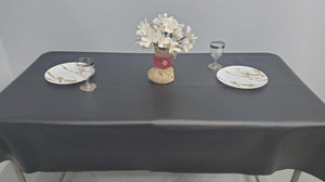 Vinyl tablecloth, flannel backed vinyl tablecloth