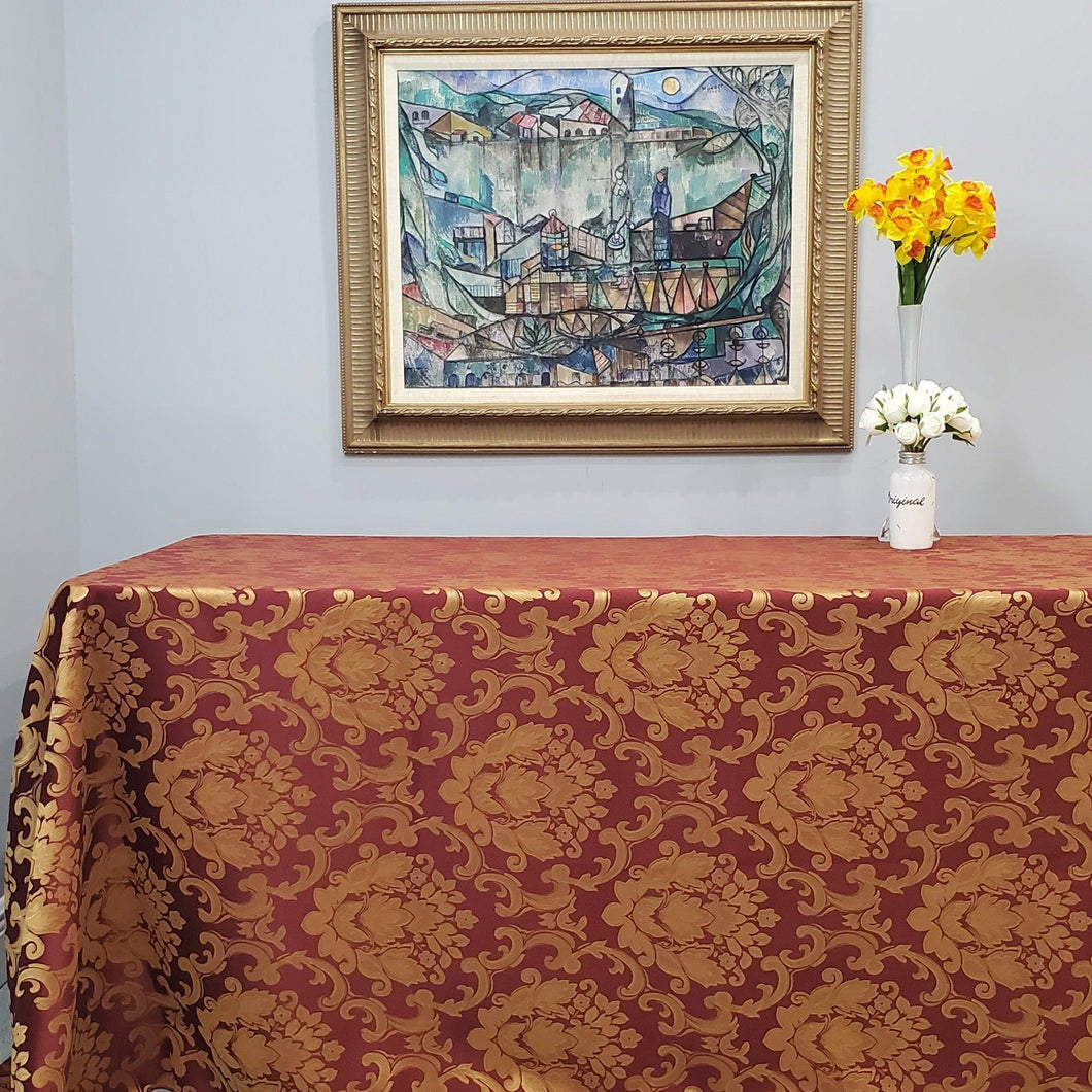 Rectangular Ludwig Damask Tablecloth - Premier Table Linens - PTL 