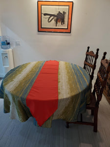 Rectangular Shibori Stripe Tablecloth - Premier Table Linens - PTL 