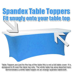 Rectangular Spandex Table Topper With Elastic - Premier Table Linens - PTL 