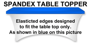 Rectangular Spandex Table Topper With Elastic - Premier Table Linens - PTL 