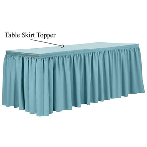 Rectangular Spun Poly Table Topper - Premier Table Linens - PTL 