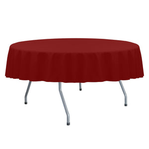 Red 108" Round Spun Poly Tablecloth - Premier Table Linens - PTL 