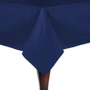 Regal Blue 90" x 90" Square Duchess Satin Tablecloth - Premier Table Linens - PTL 