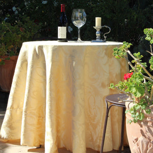 Rental Melrose Damask Tablecloth - Premier Table Linens - PTL 120" Round 