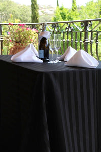 Rental Poly Stripe Napkins - Premier Table Linens - PTL 20" x 20" 