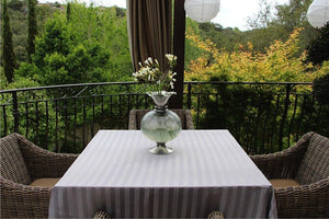 Rental Poly Stripe Tablecloth - Premier Table Linens - PTL 54" x 54" Square 