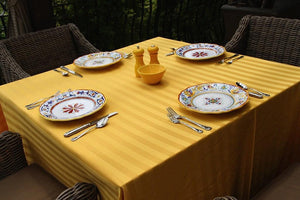 Rental Poly Stripe Tablecloth - Premier Table Linens - PTL 72" x 72" Square 