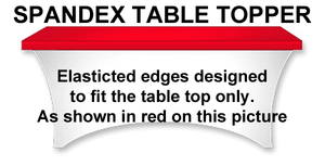 Rental Rectangular Spandex Table Topper With Elastic - Premier Table Linens - PTL 