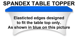 Rental Rectangular Spandex Table Topper With Elastic - Premier Table Linens - PTL 