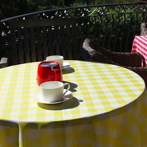 Round Tablecloth French Country Seafoam Green cheapest Gingham Check