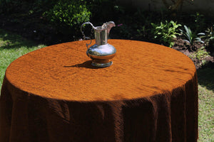 Round Crinkle Taffeta Tablecloth - Premier Table Linens - PTL 