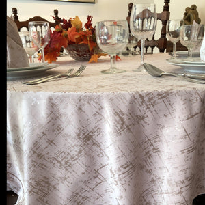 Round Etched Velvet Tablecloth - Premier Table Linens - PTL 