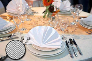 Round Fandango Herringbone Tablecloth - Premier Table Linens - PTL 