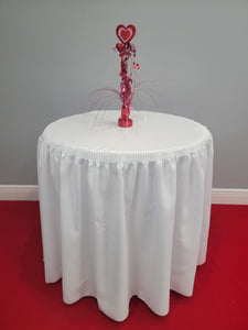 Round Fitted Tablecloth Standard 30" Height Poly Premier - Premier Table Linens - PTL 