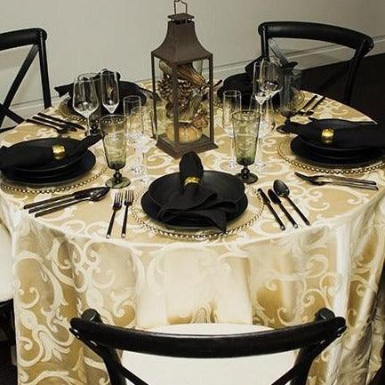 Round Frédéric Damask Tablecloth - Premier Table Linens - PTL 