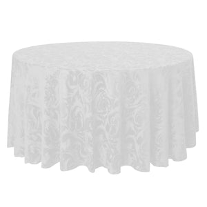 Round melrose damask tablecloth