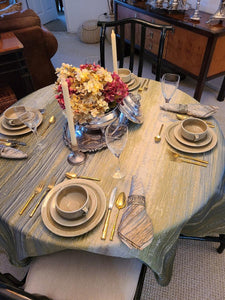 Round Shibori Stripe Tablecloth - Premier Table Linens - PTL 