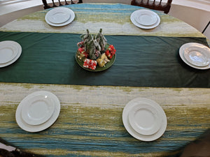 Round Shibori Stripe Tablecloth - Premier Table Linens - PTL 
