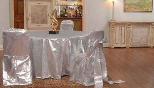Round Tissue Lame Tablecloth