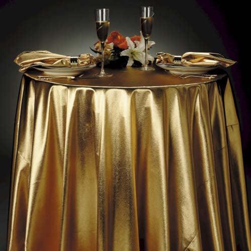 Round Tissue Lame Tablecloth