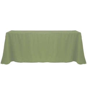 Sage 90" x 132" Rectangular Poly Premier Tablecloth - Premier Table Linens - PTL 