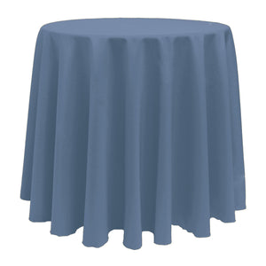 Slate 120" Round Poly Premier Tablecloth - Premier Table Linens - PTL 