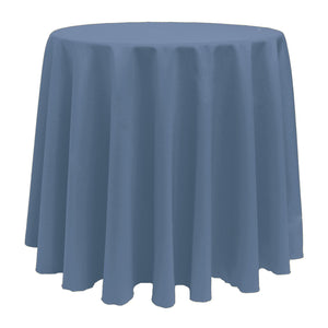 Slate 90" Round Poly Premier Tablecloth - Premier Table Linens - PTL 