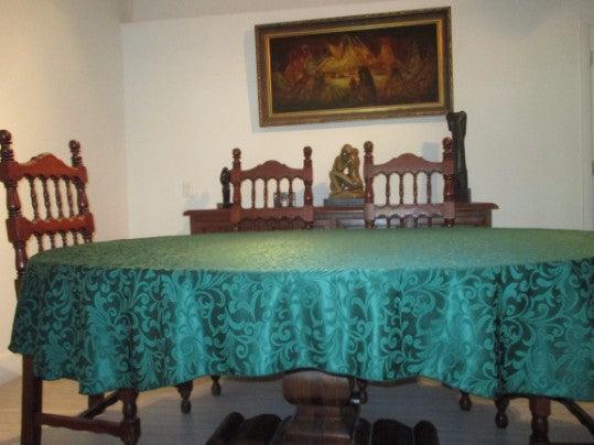 Somerset Damask Oval Tablecloth - Premier Table Linens - PTL 