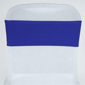 Spandex Chair Bands - Premier Table Linens - PTL Royal Blue 