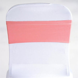 Spandex Chair Bands - Premier Table Linens - PTL Pink 